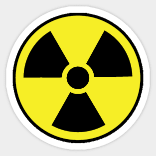 Radiation warning symbol Sticker